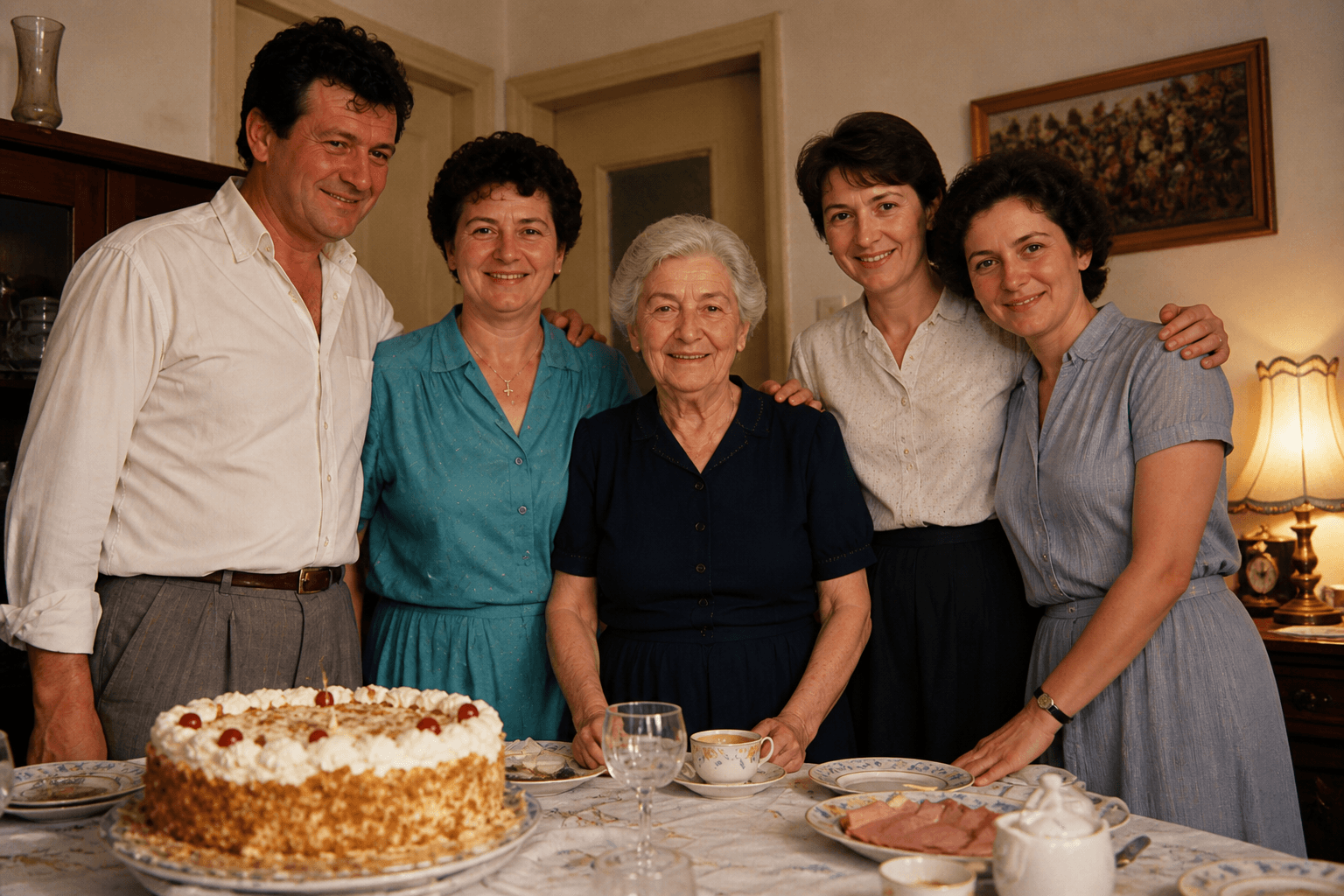 Familie la o sărbătoare